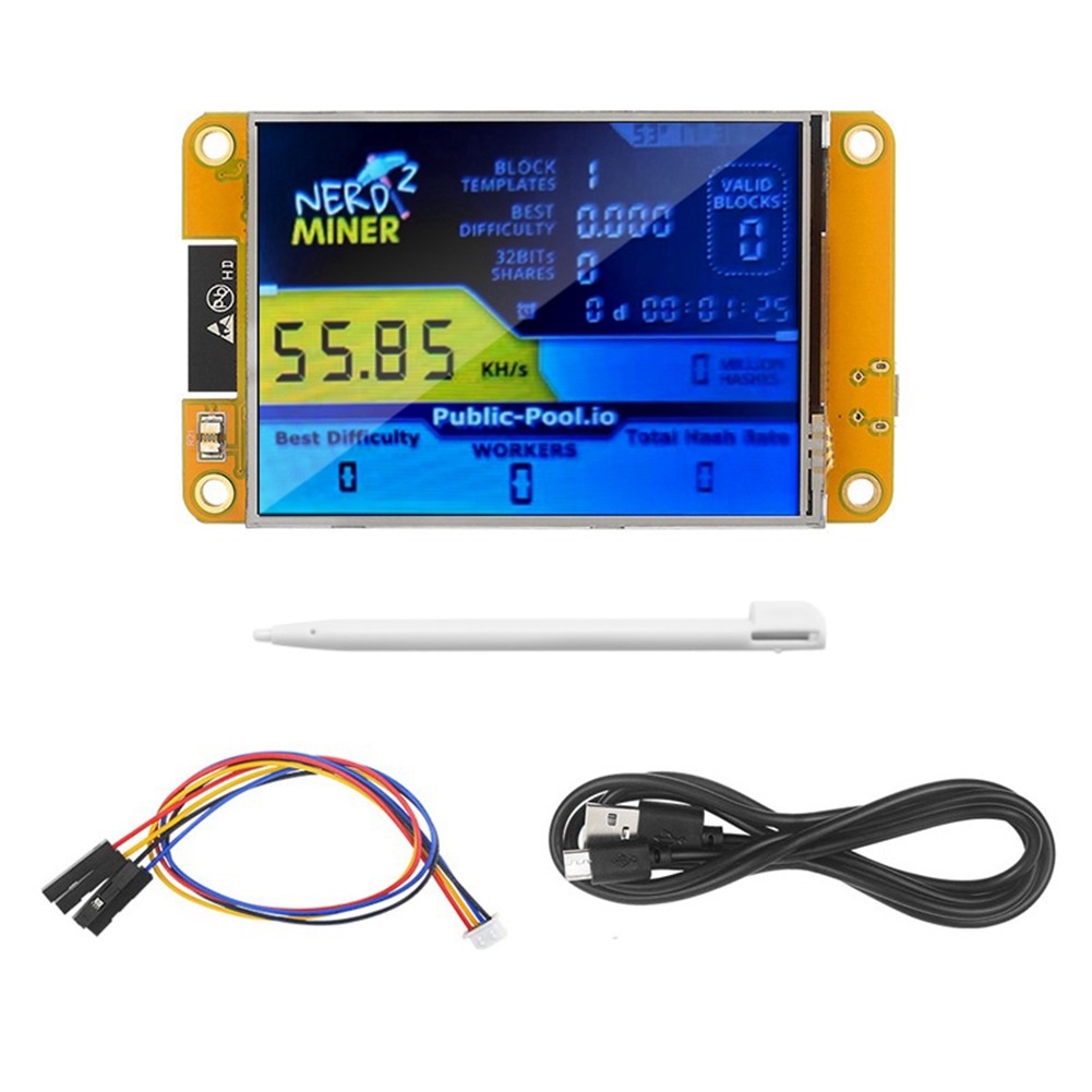  2 Miner 55-60KH/S 2.8 Inch Display   Lottery Miner Bitcoin  Miner  Nerd6106