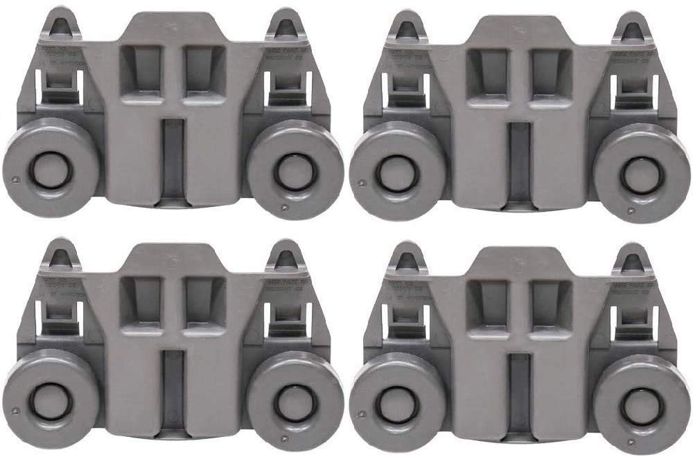Odowalker Pack of 4 Dishwasher Premium Wheels Lower Rack for Kenmore Brown 