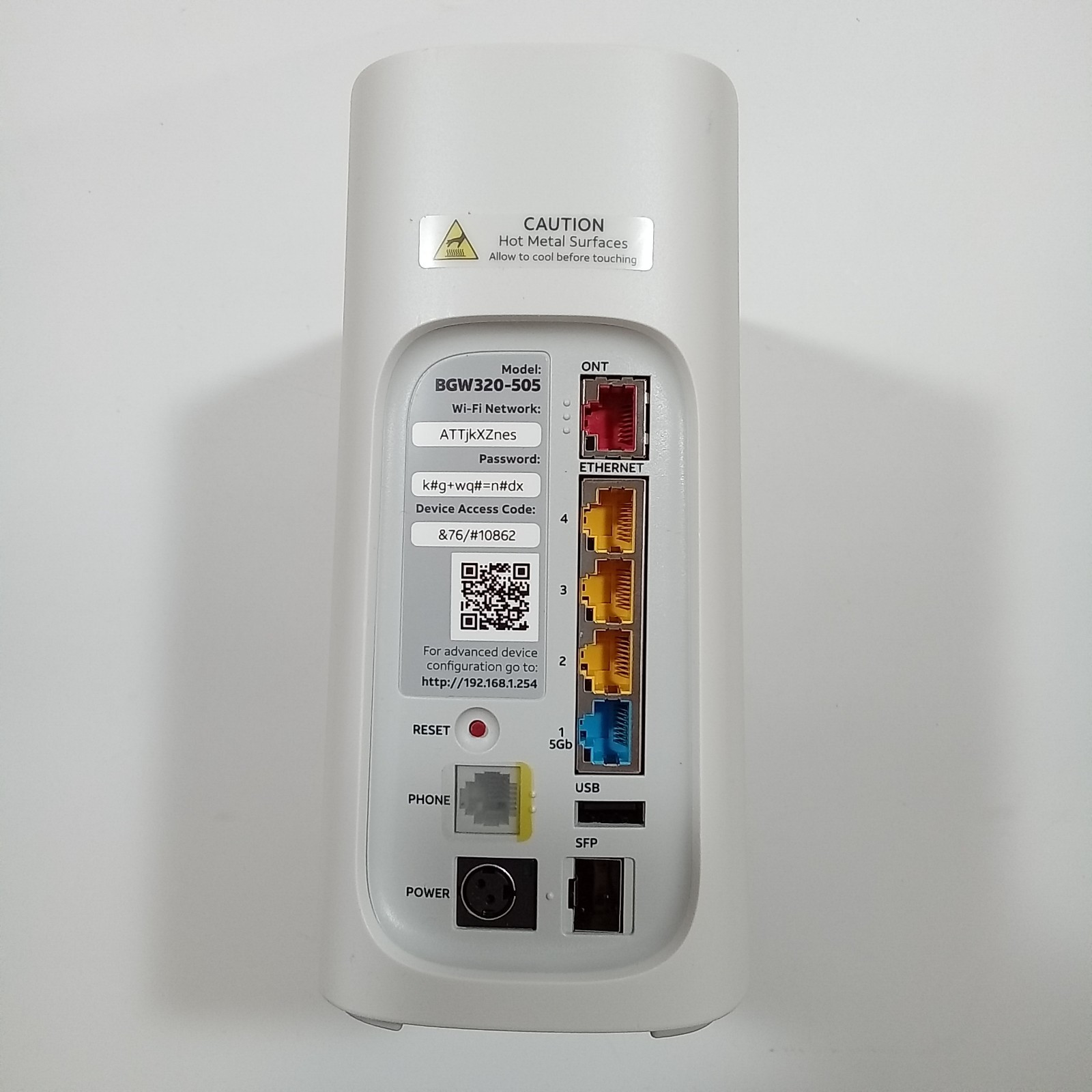 AT&T BGW320-505 WiFi Gateway Modem Router Fiber Superfast Internet