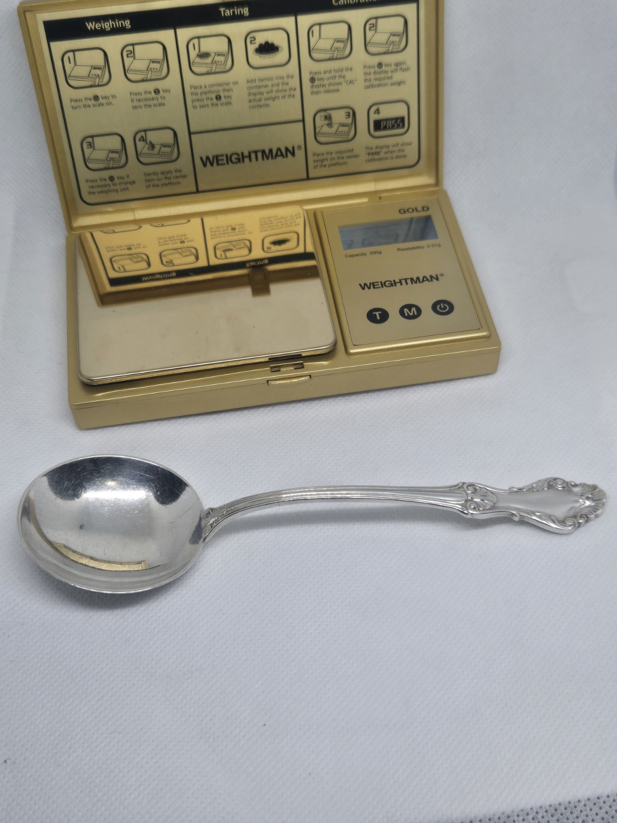 Frank whiting sterling silver  Gorgian Shell Soup Spoon