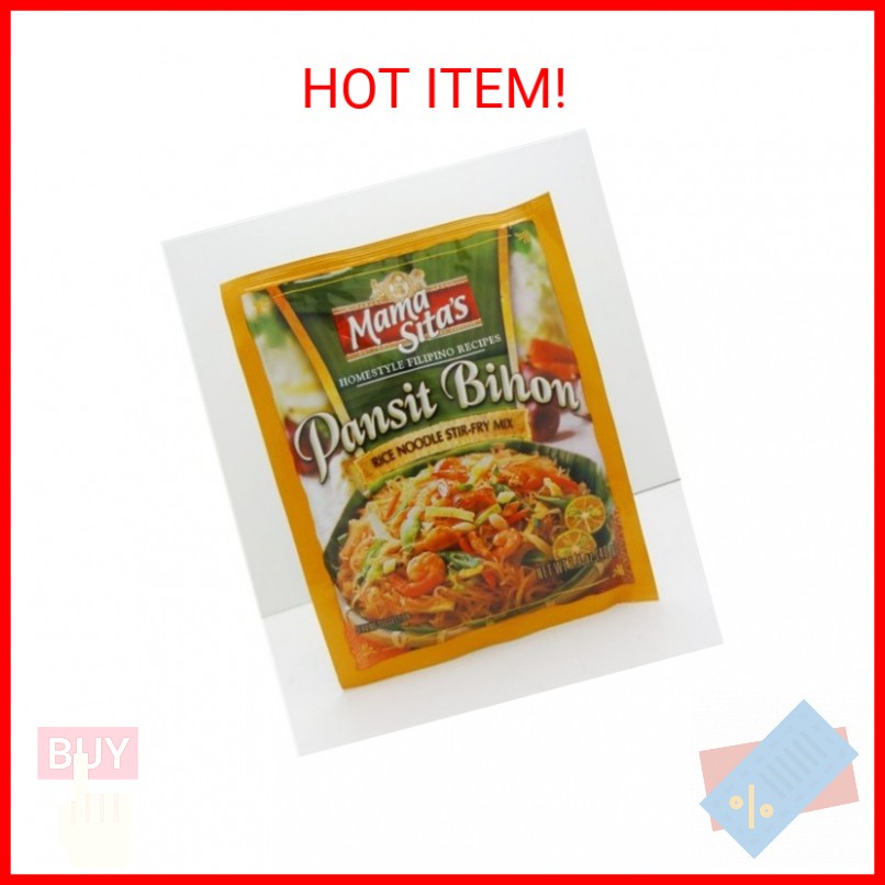 MAMA SITA'S - PANSIT BIHON - RICE NOODLES STIR - FRY MIX / 6 X 1.4 OZ - 40 G / P