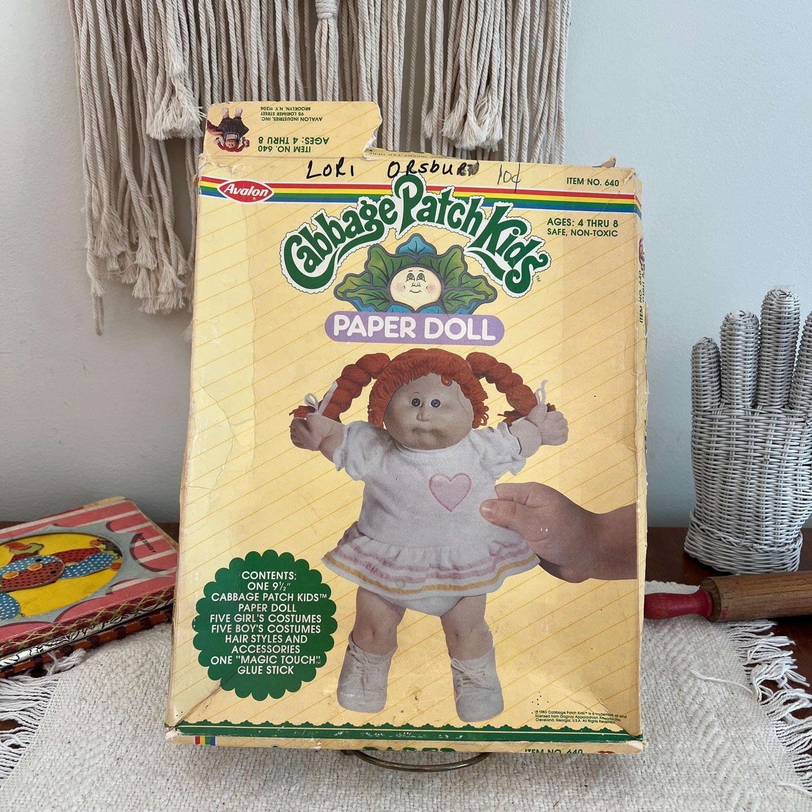 Cabbage Patch Kids Paper Doll with Clothes - Incomplete  (3958)