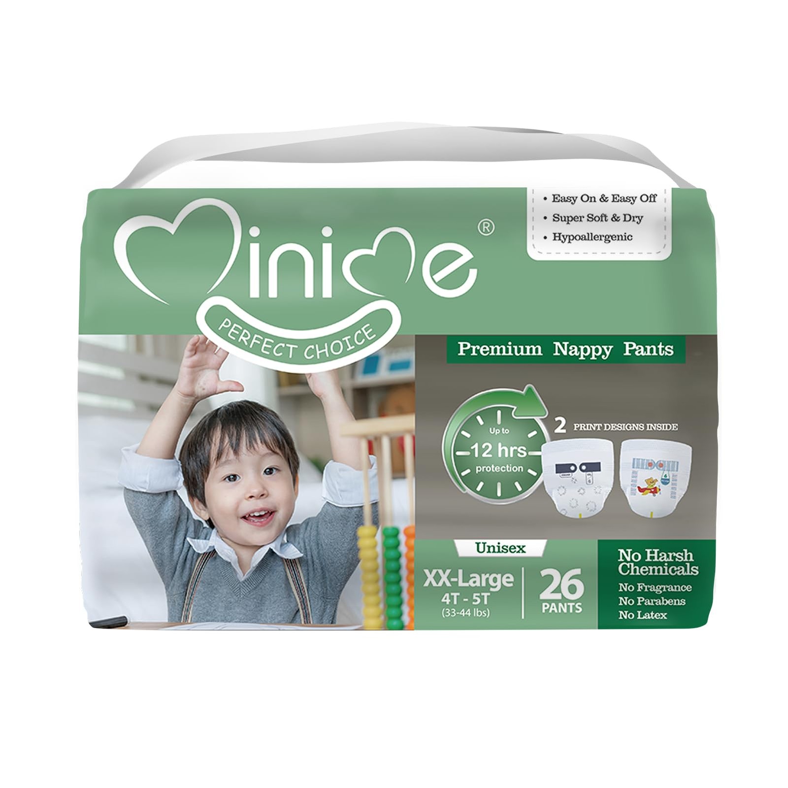 Baby Training Pants - Size 4T-5T (33-44 lbs), 26 Count, Premium Hypoallergeni...