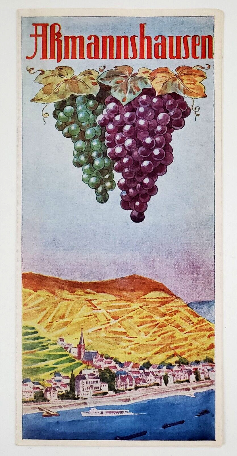 1950s Assmannshausen Rudescheim am Rhein Hesse Germany Vintage Travel Brochure