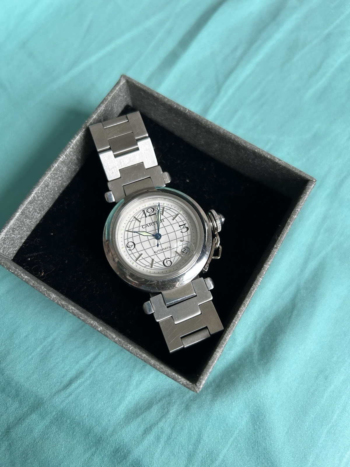 Vintage classy Ladies steel automatic watch