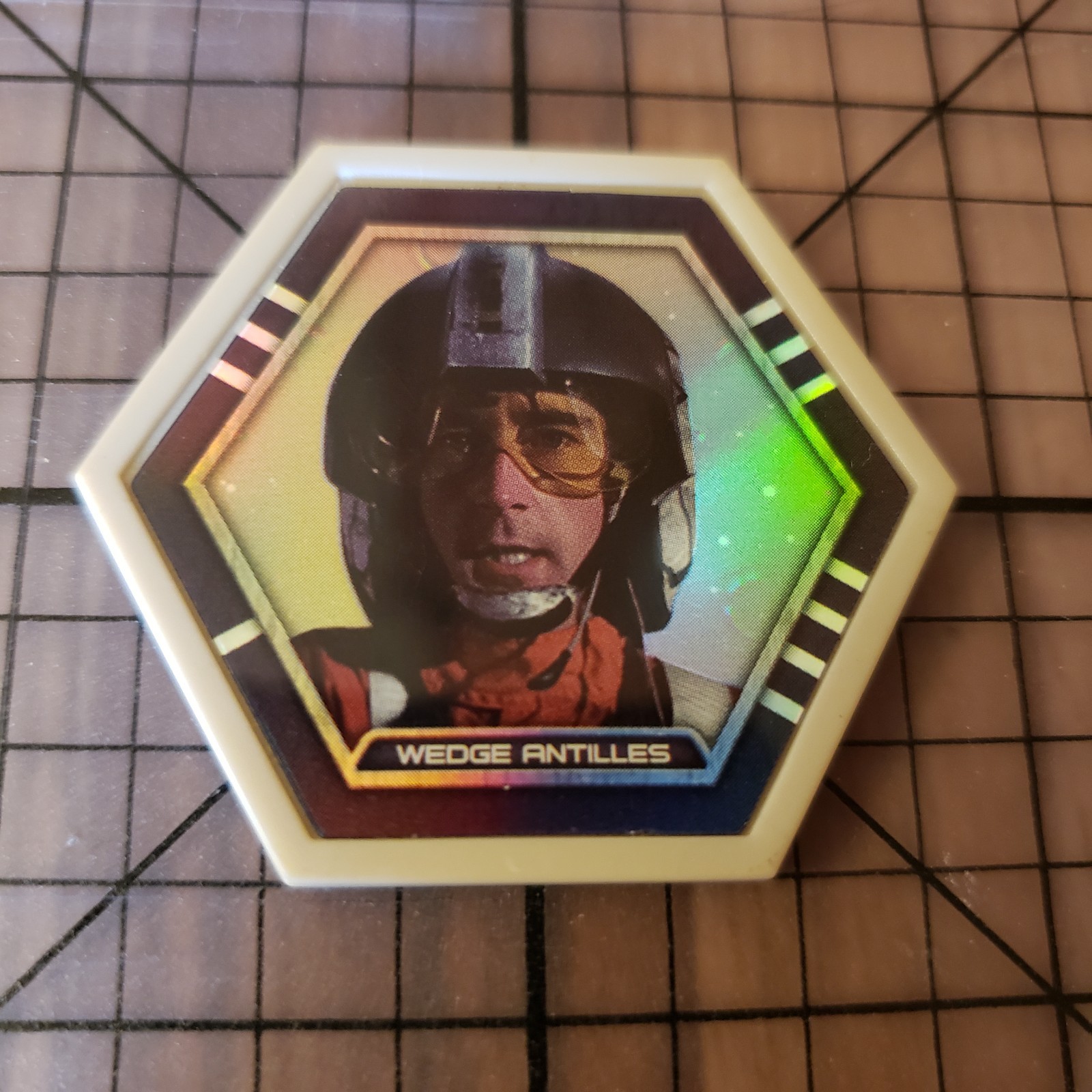 Topps Star Wars Galactic Connexions -Gray Border  Foil- Wedge Antilles