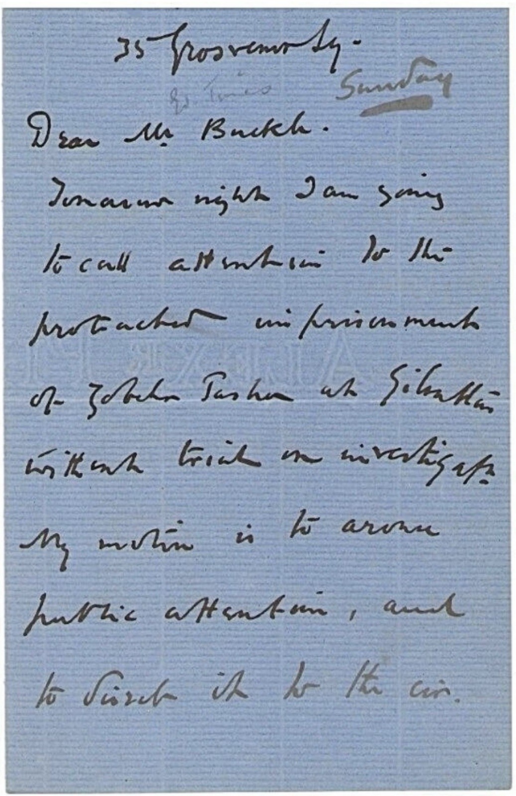 Thomas Lister, Baron Ribblesdale Autograph Letter About Al-Zubayr Charles Gordon