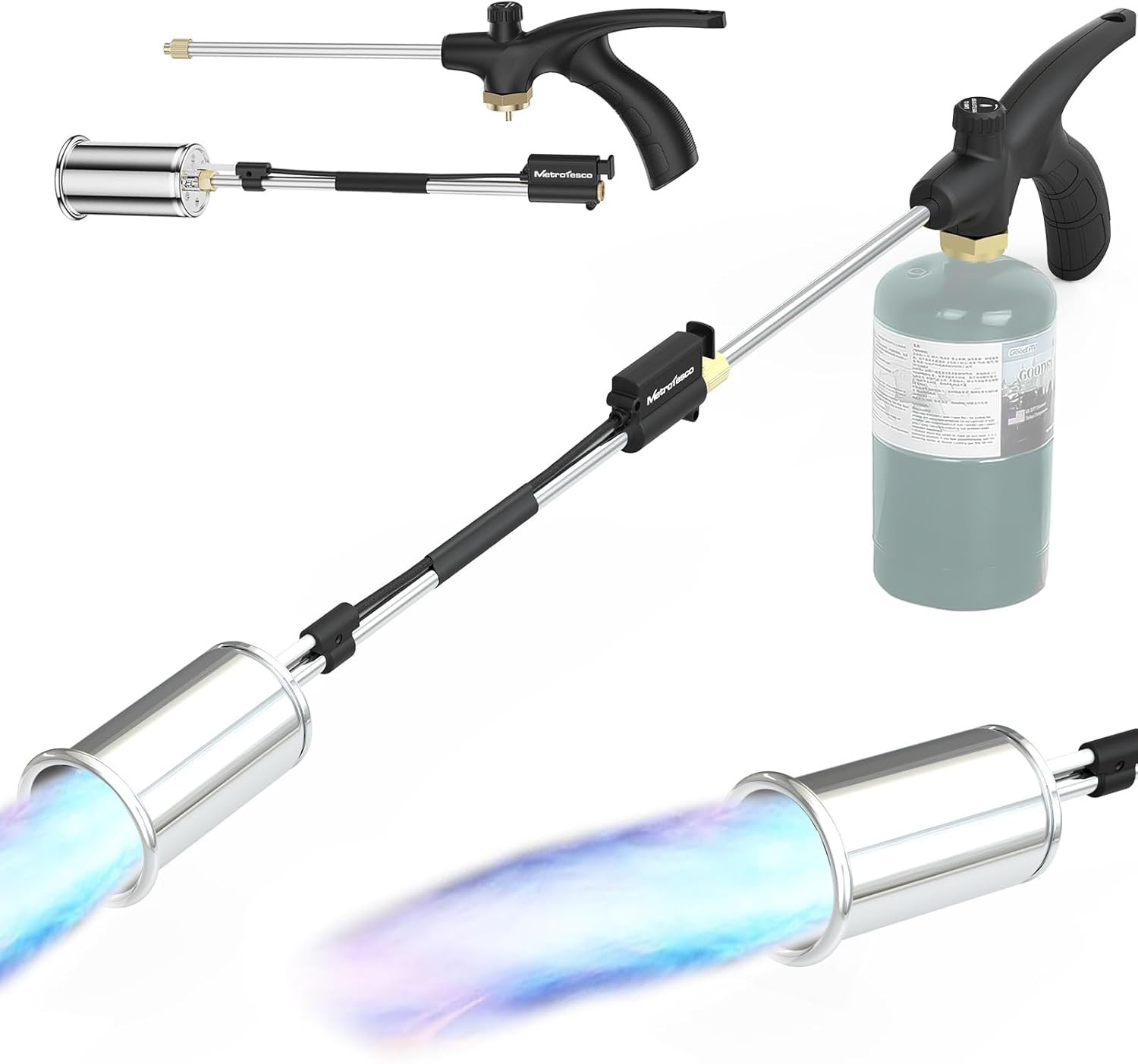 Antorcha Propano 1800000 BTU Soplete Autoencendido Quemador Hierba Nieve Asfalto