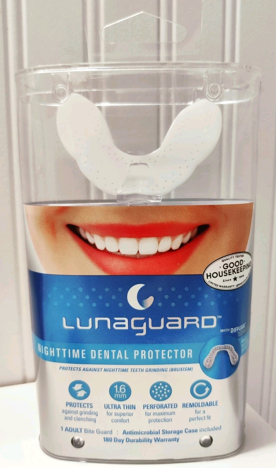 Lunaguard Nighttime Dental Protector Ultra Thin Comfort Adult Bite Guard 1 Count