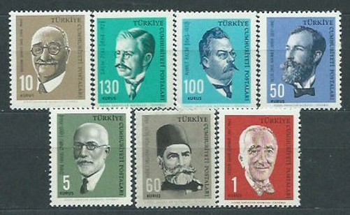 Turkey - Mail 1964 Yvert 1679/85 ** Mnh Characters