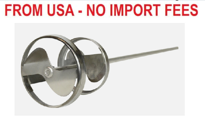 Jiffy Mixer ES 3/8" Shaft 2-5 Gallon Stainless Steel Paint Grout Mixer Blade
