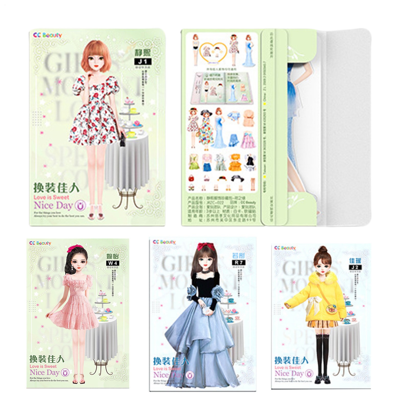 Magnetic Paper Dolls Princess Cutouts Pretend Play Outfit Clothes Puzzles Toys