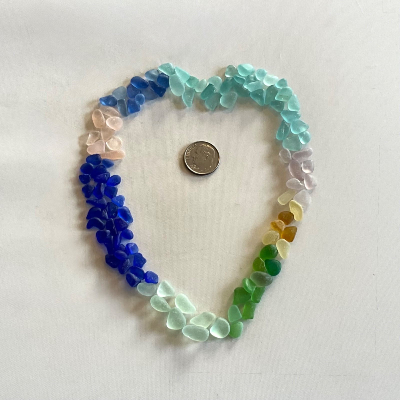 Beach Sea Glass Rainbow of Colors 100 Pieces Tinies Genuine Surf-tumbled 