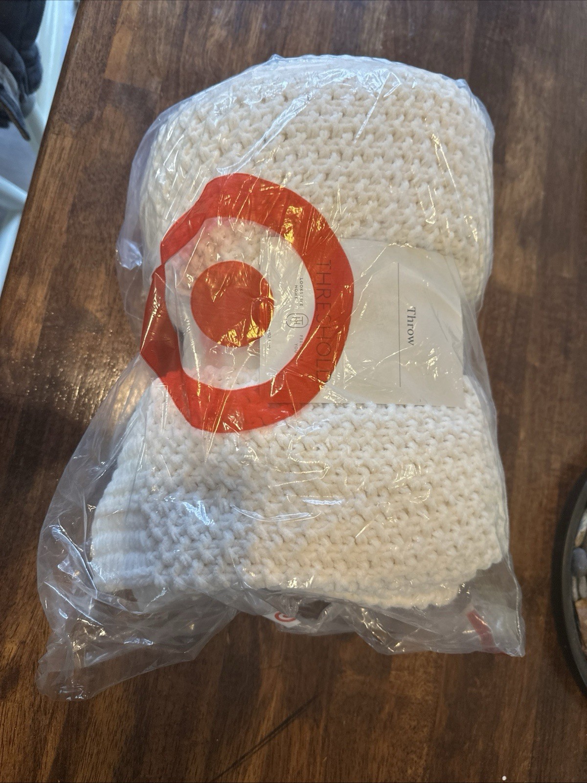 Super Soft White Knit Throw 50in x 60in Target Threshold Brand New Fast Ship