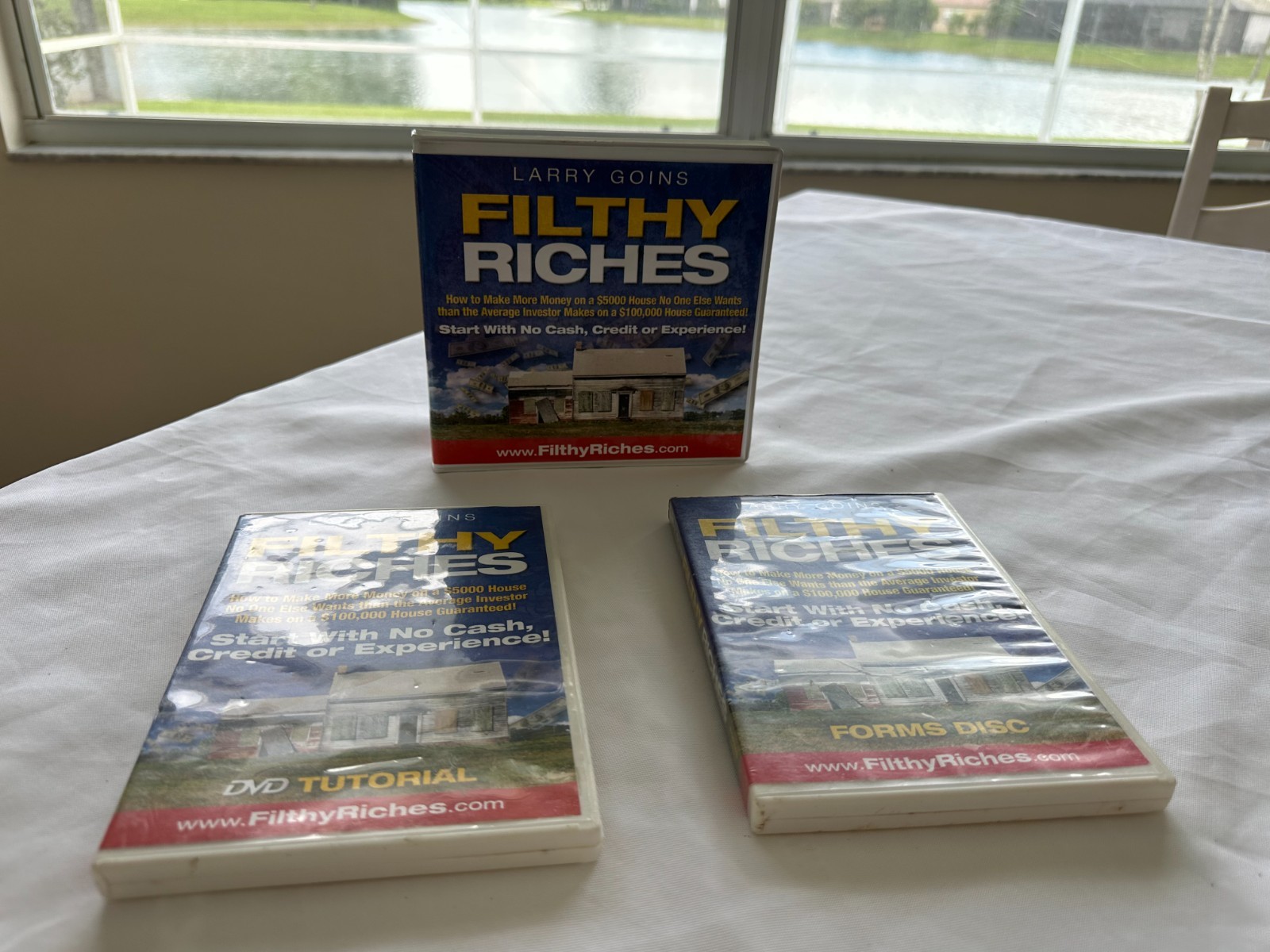 FILTHY RICHES HOME STUDY COURSE BY LARRY GOINS  - 6 AUDIO CD'S, FORMS CD & DVD!