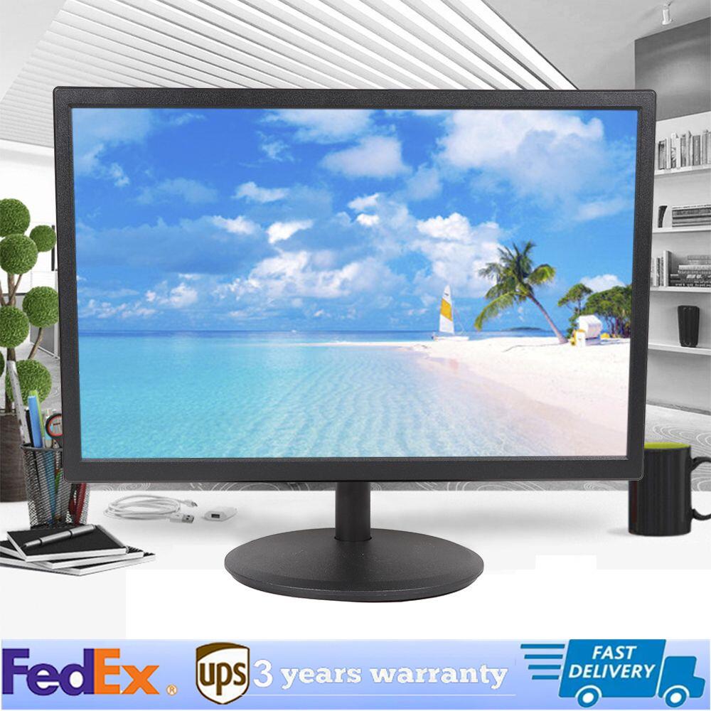 19 Inch Portable LED Monitor with HDMI & VGA - High Definition Display