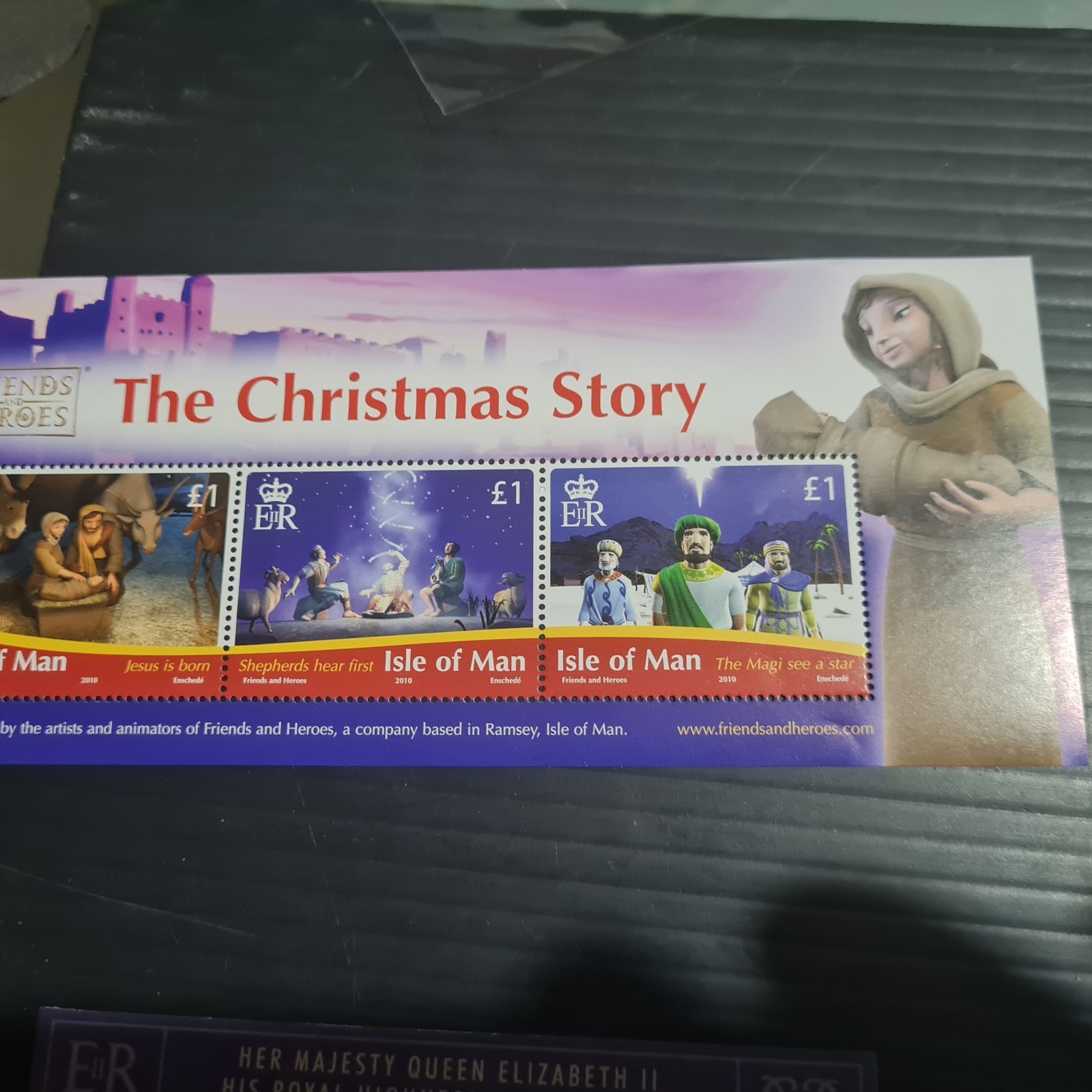 ISLE OF MAN 2010 SG MS1624 THE CHRISTMAS STORY MNH