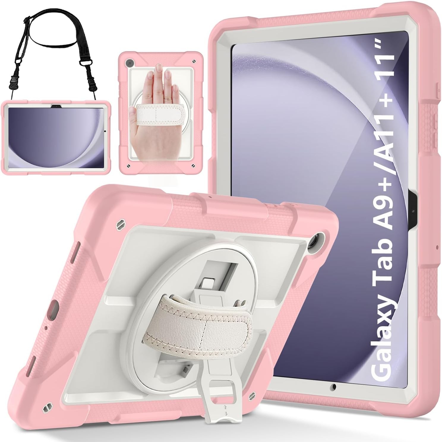 Case for Samsung Galaxy Tab A11+ 2025 11", Heavy Duty Shockproof with Stand