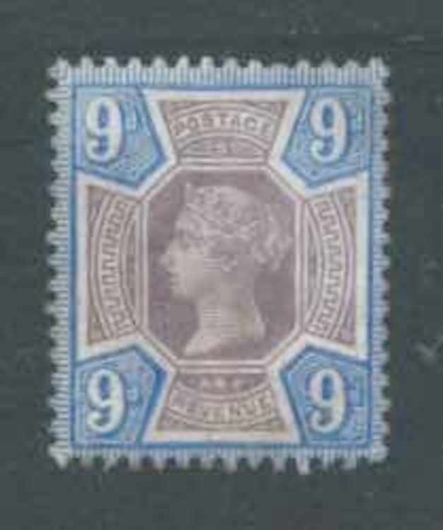GB QV 1887-92 SG209 9d Dull Purple & Blue U Mint Discoloured In Places Cat £110