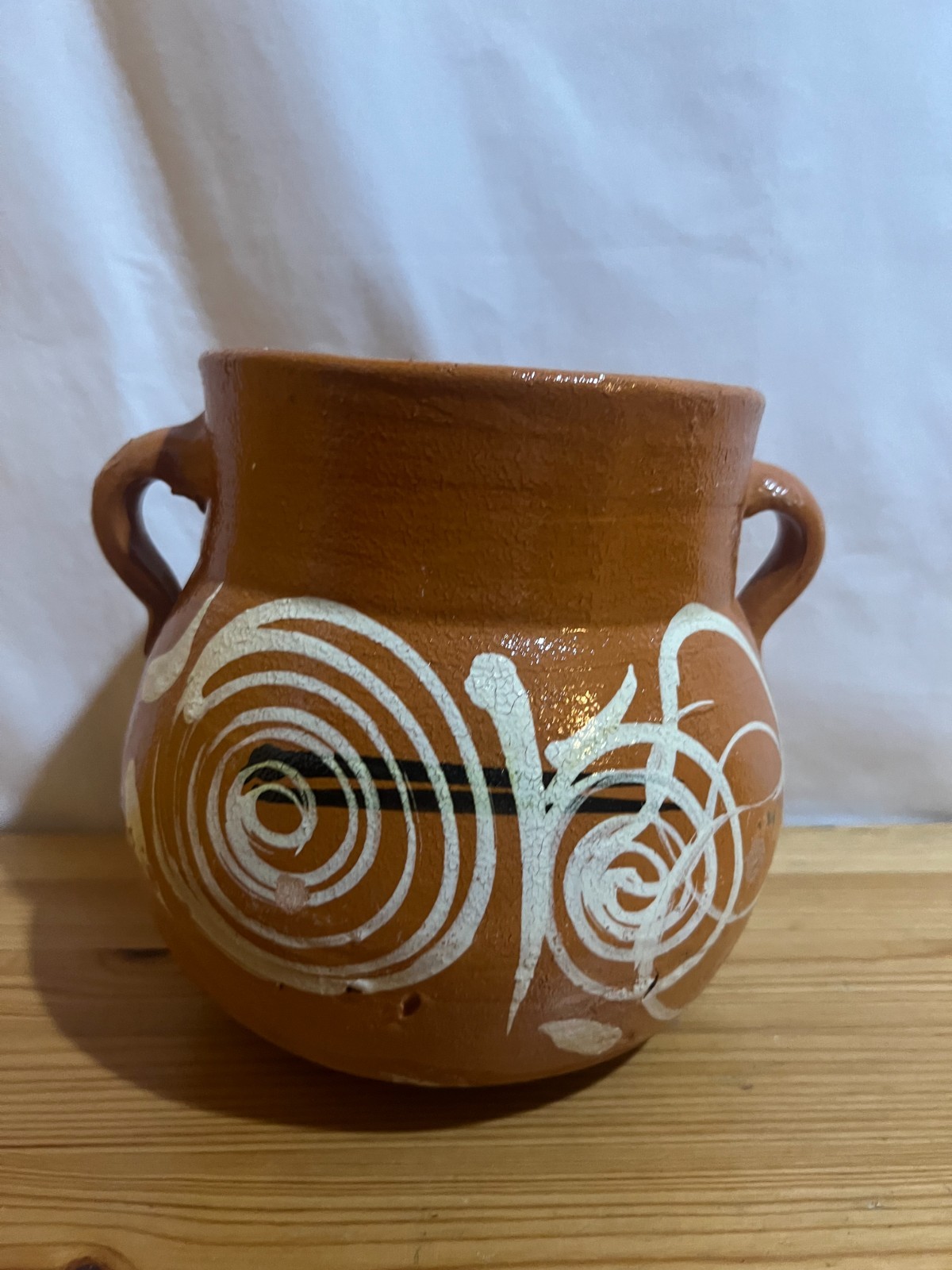 Mexican Hand Crafted Classic Clay Pot Used Good Condition $25