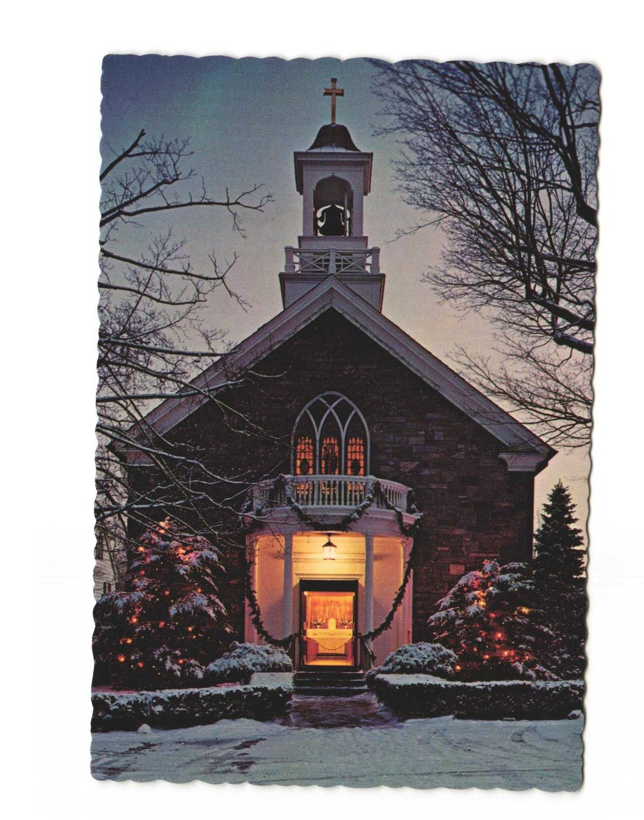 St Patrick's Catholic Church Bedford Village NY vintage postcard Unposted