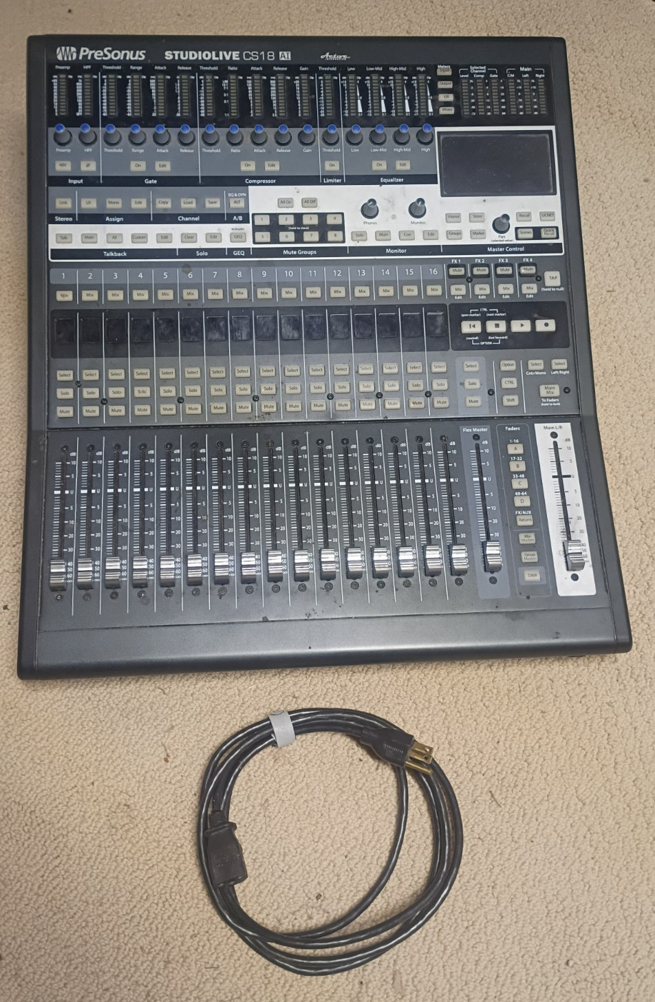 PreSonus StudioLive CS18AI Ethernet/AVB Control Surface Mixing Board Mixer