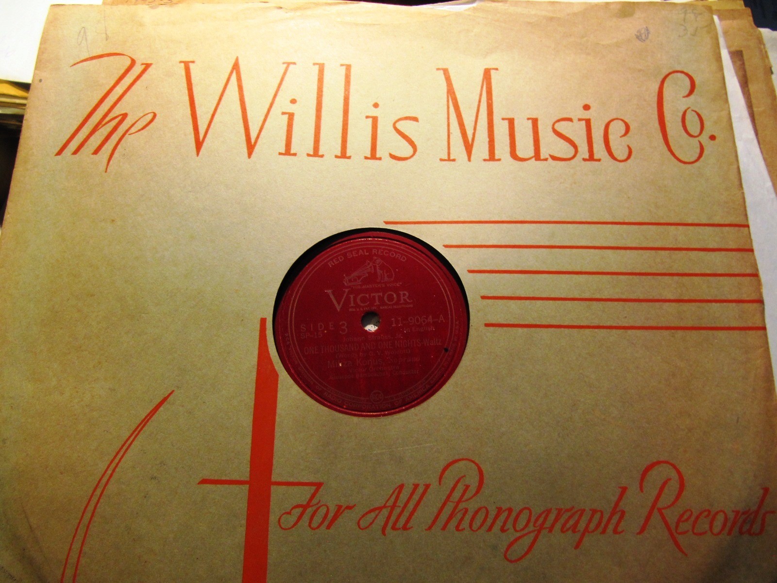 MILIZA KORJUS Coloratura Johann Strauss One Thousand One Nights BAMBOSCHEK SP 15