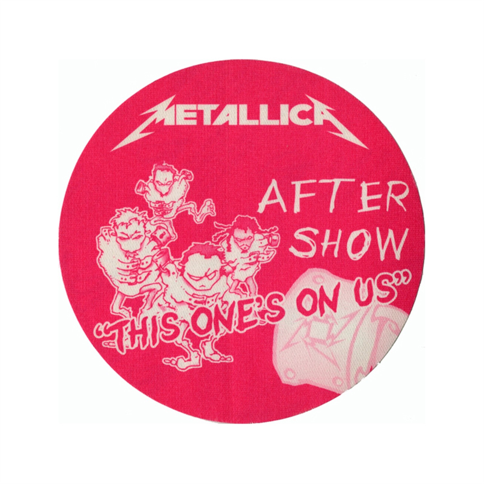 Metallica 2000 Summer Sanitarium Concert Tour Aftershow Backstage Pass