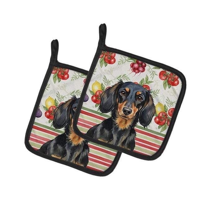 Carolines Treasures WDK8195PTHD Unisex Adult Longhaired Black & Tan Dachshund...
