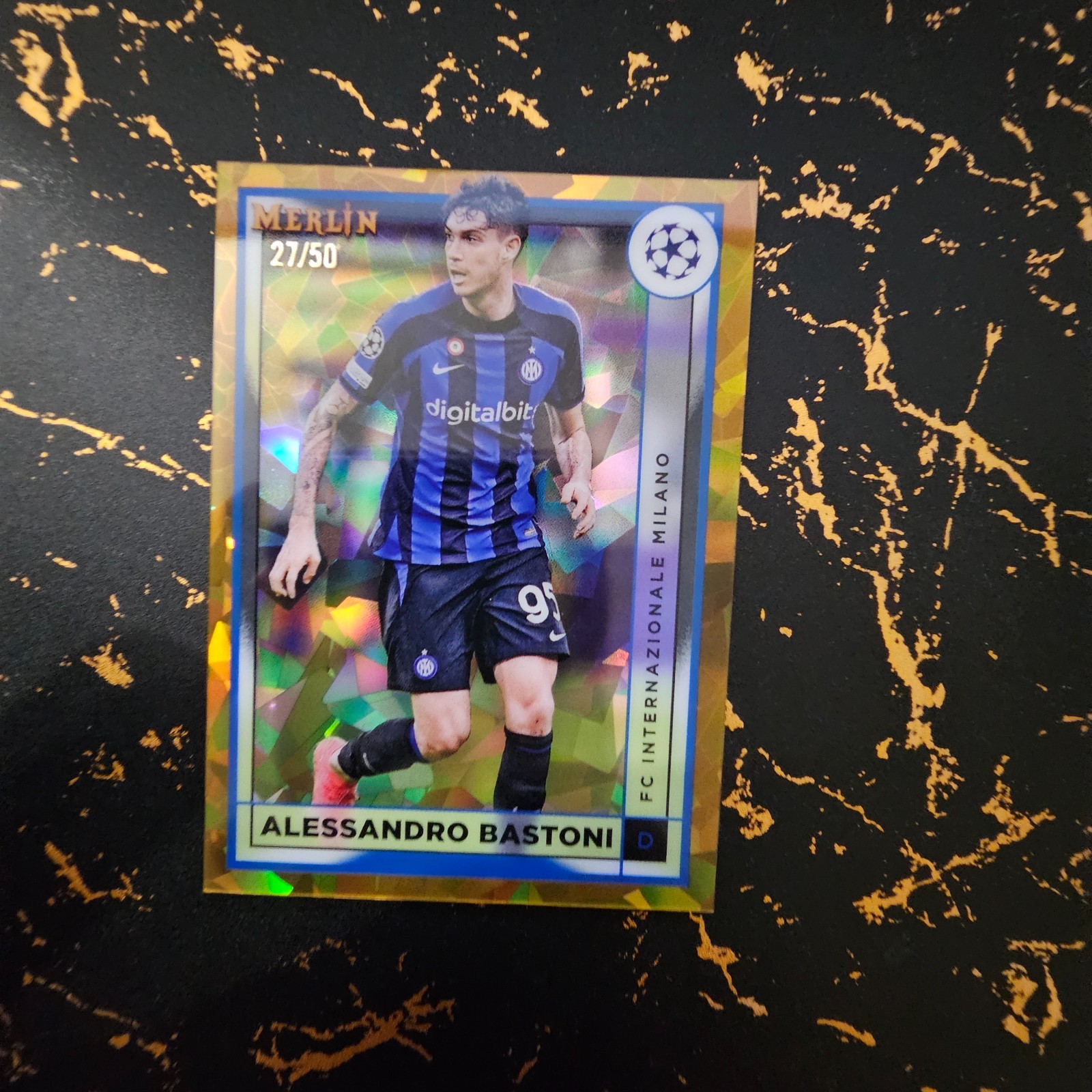 2022/23 Topps Merlin Champions League - Inter - Alessandro Bastoni - 27/50