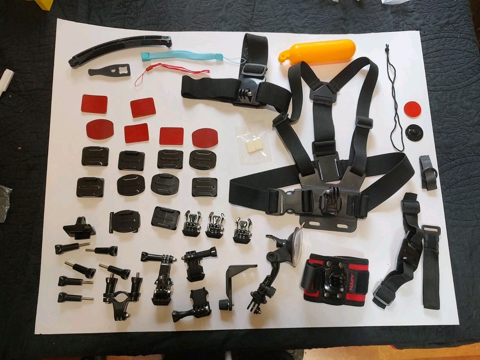 GoPro Accessories Lot  Chest Mount, Suction Cup, Float Strap OEM + Compatible 