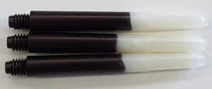 Two Tone Black and White Medium Nylon Shafts 3 Sets
