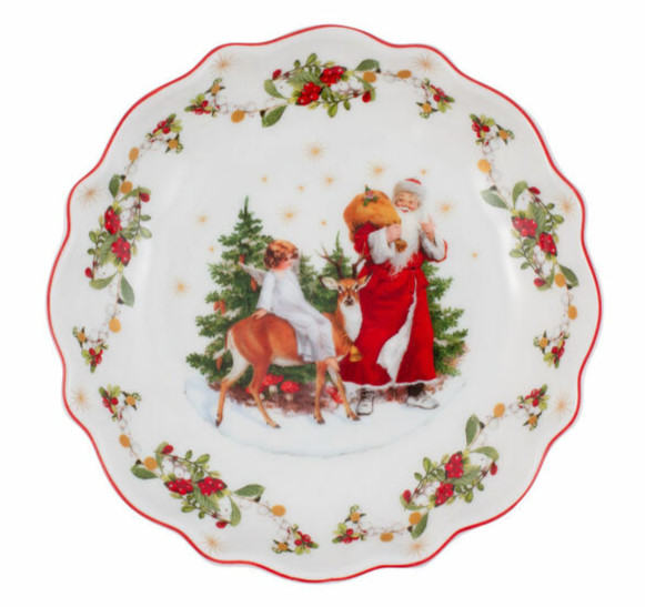 Villeroy & Boch Toys Delight Annual Christmas Bowl Small Santa Angel Deer #3873