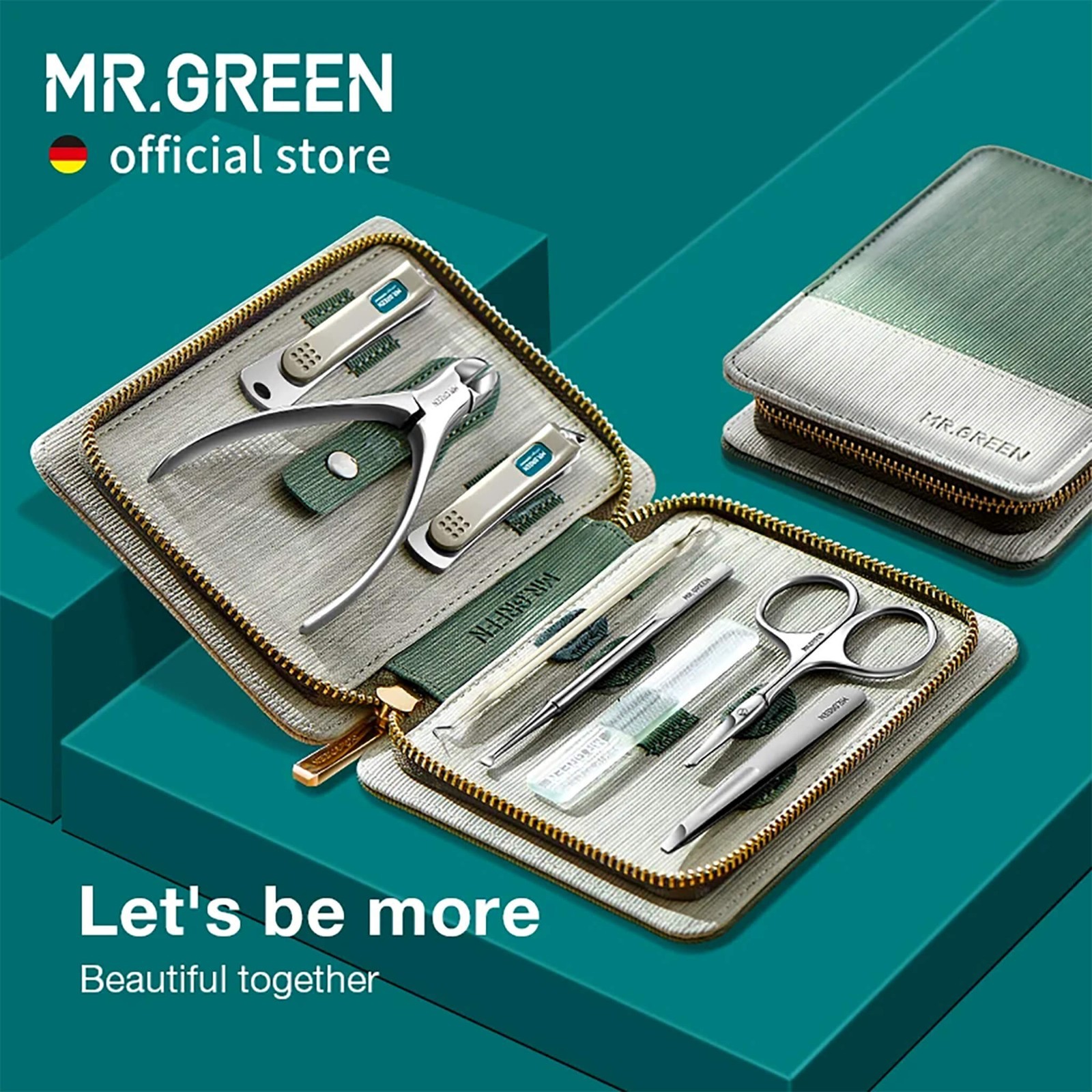 MR.GREEN 8-in-1 Nail Care Set Professional Steel