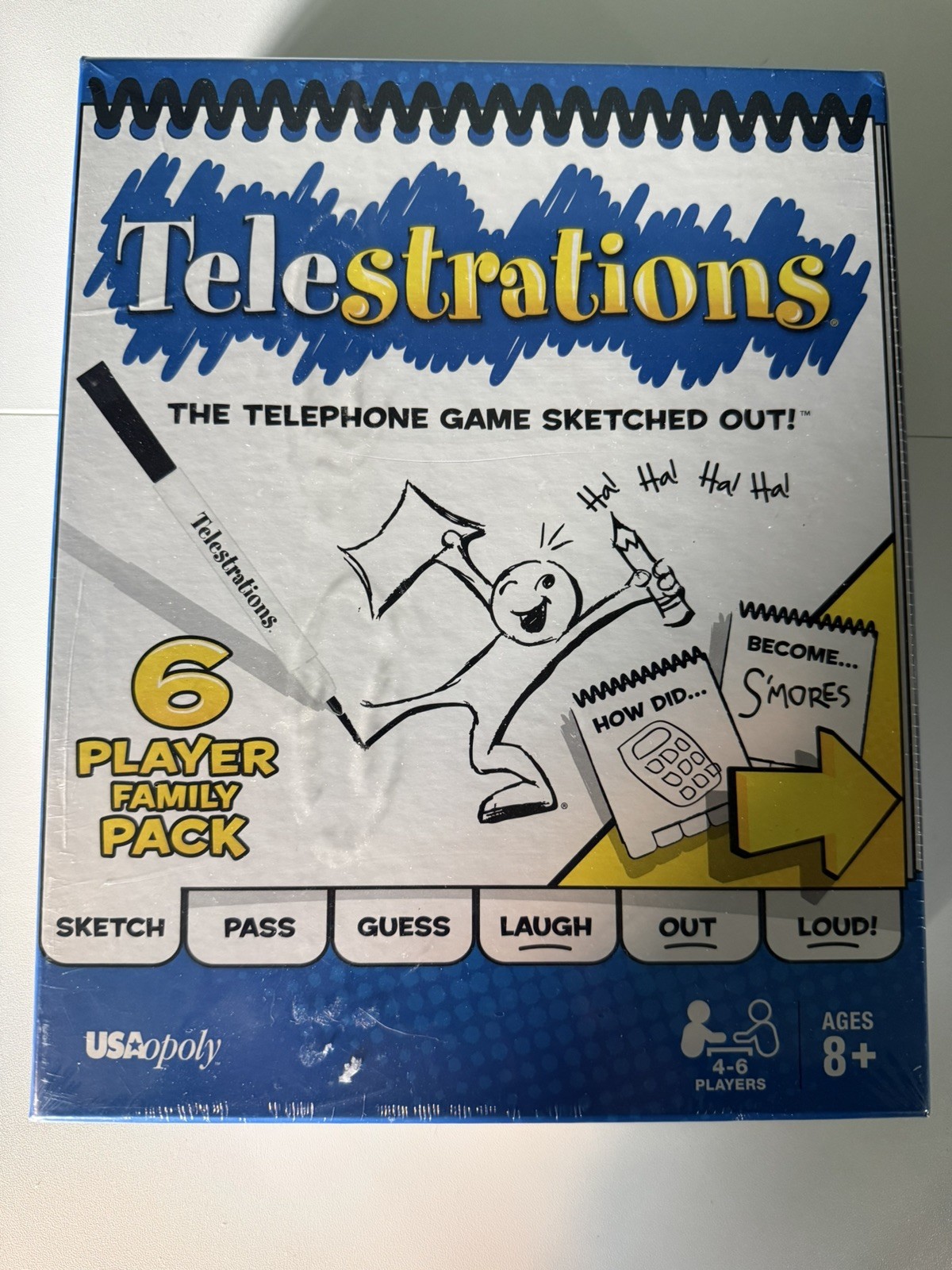 Telestrations The Telephone Game Sketched Out Family Pack Game Brand New Sealed 