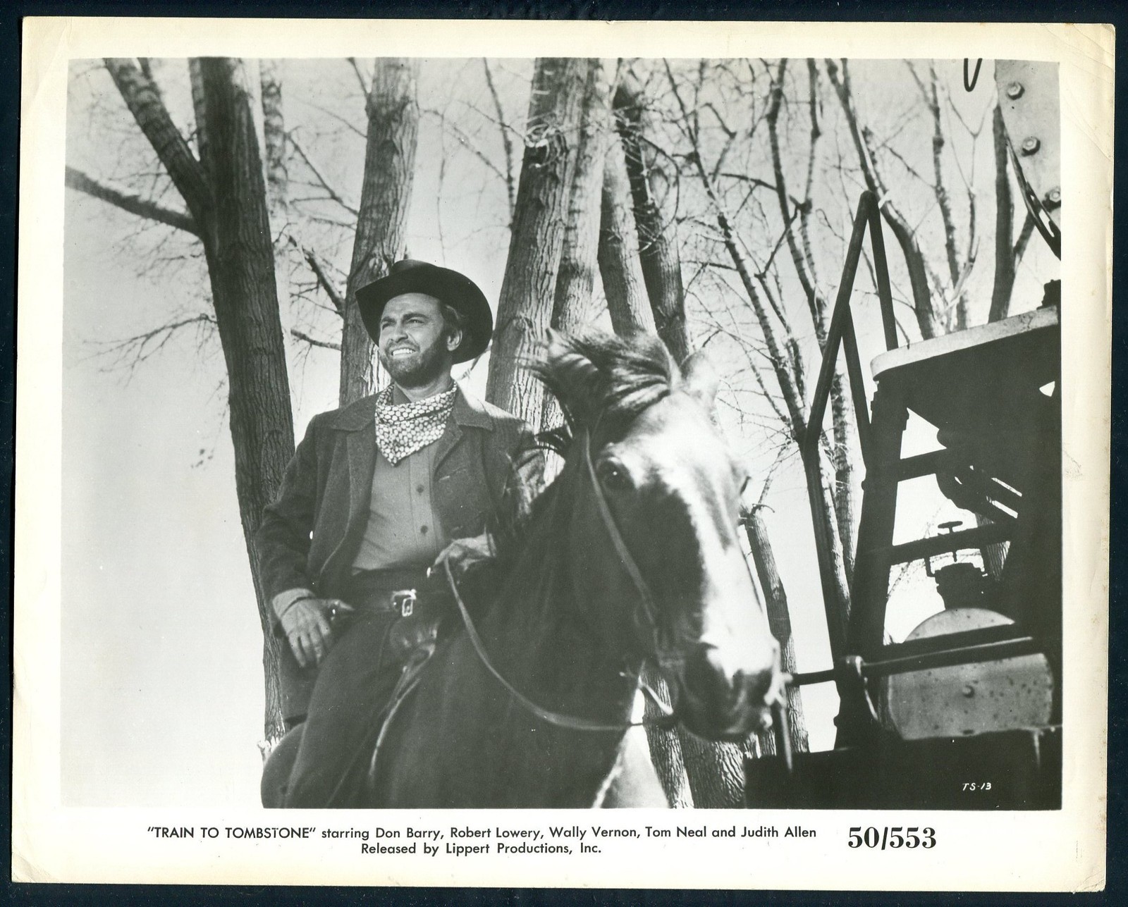 DON BARRY in Train To Tombstone '50 HORSE WESTERN