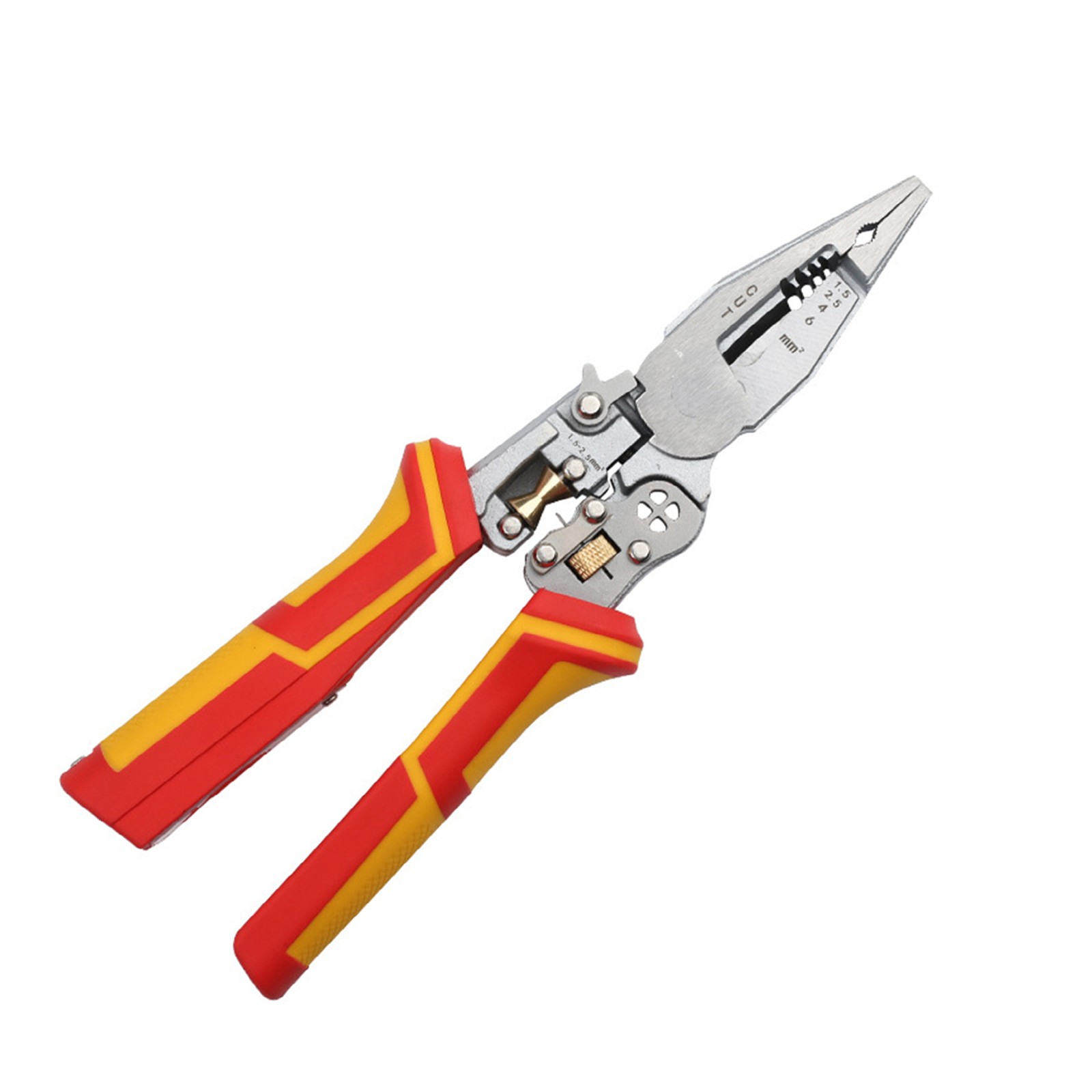 Voltage Tester Pliers Wire Stripper Tool Multi Function for Wire Twister Cutter