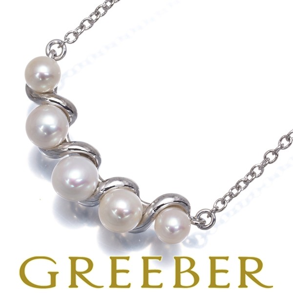 TASAKI Necklace Pearl 4.0 5.0mm Silver BLJ