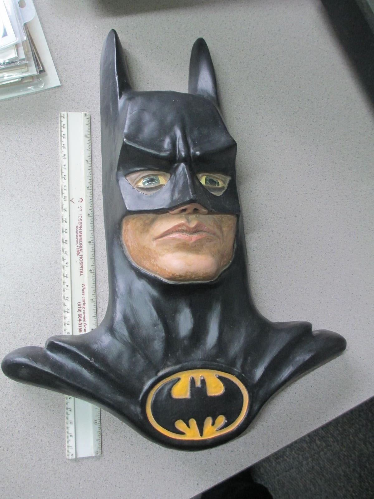 BATMAN movie Michael Keaton 1990s plaster original art Freek Windt comic book