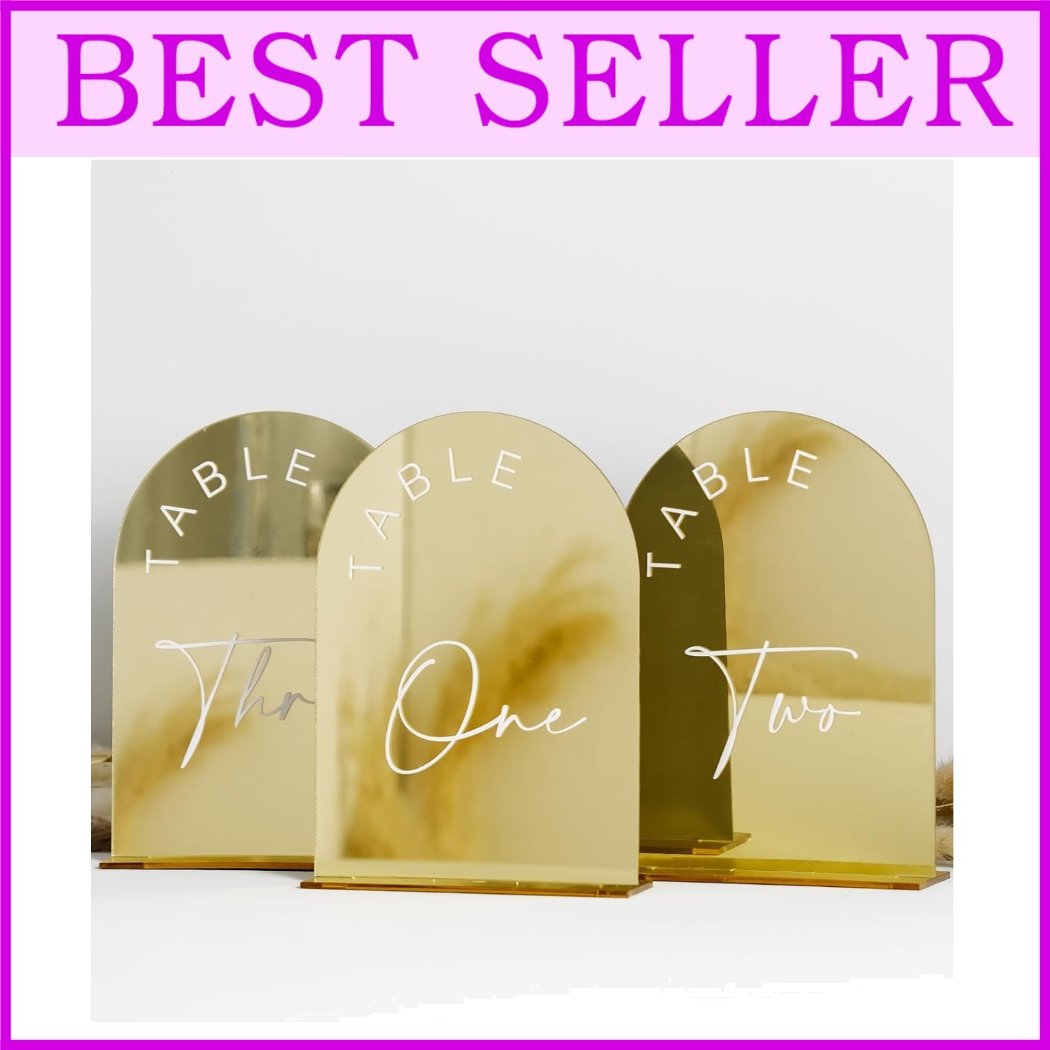 5x7 Inch Acrylic Arch Table Numbers 1-25