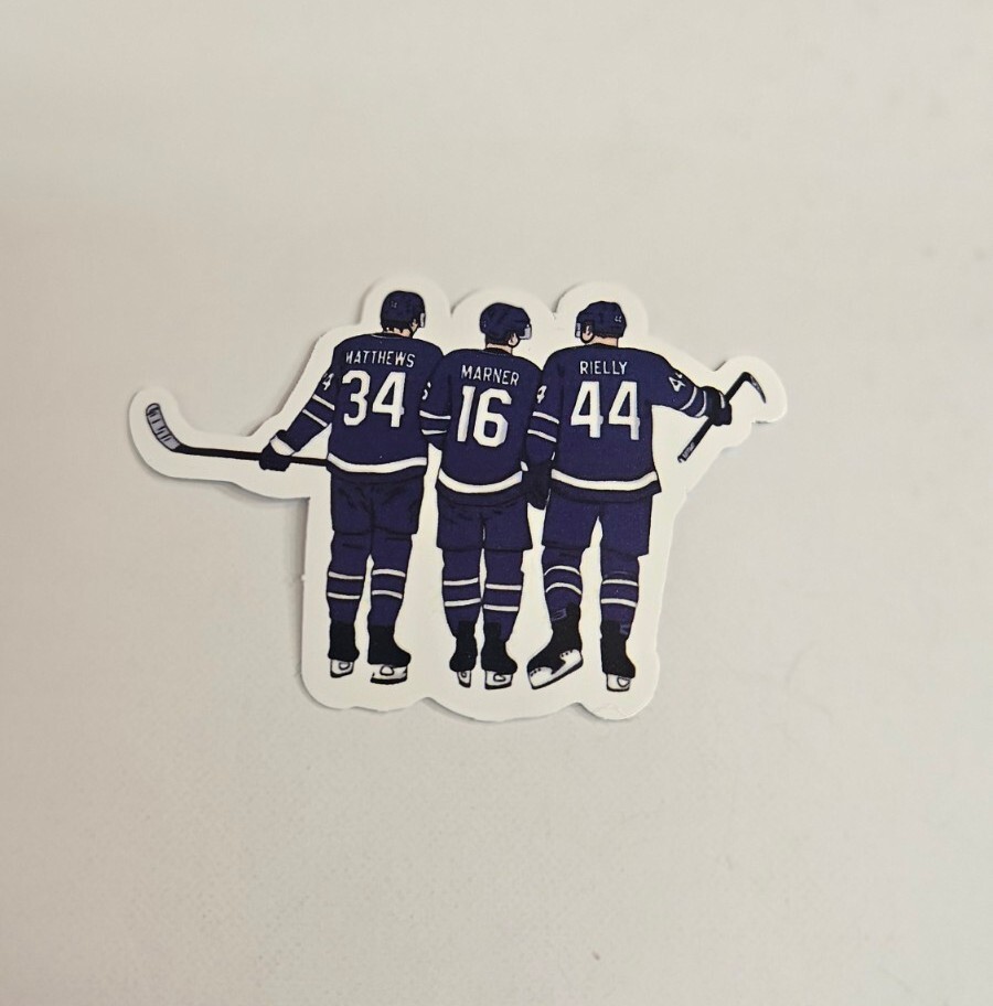 Maple Leafs Hockey Player Sticker / Animated Laptop Decal Matthews Marner Rielly