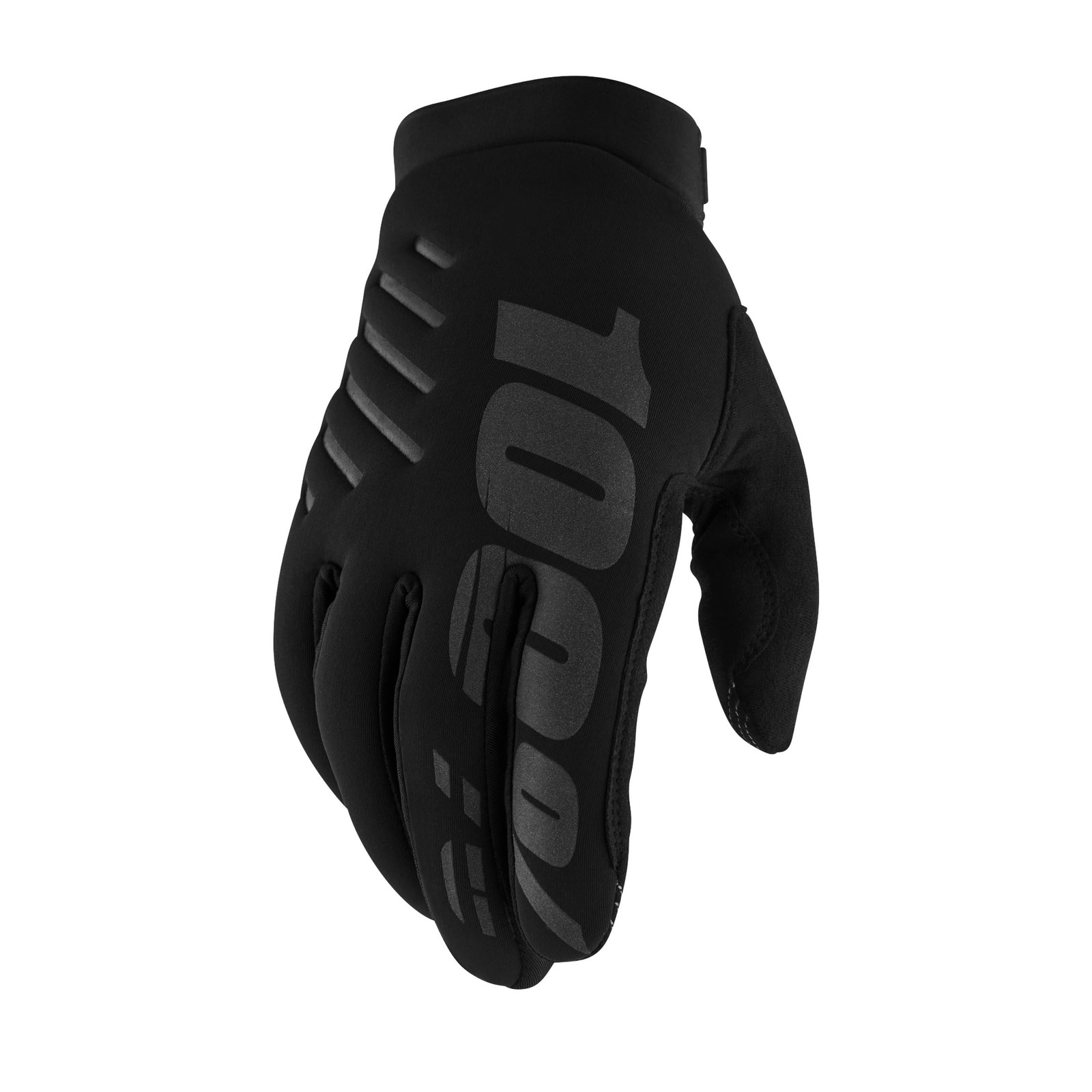 100% BRISKER Cold Weather Motocross & Mountain Bike Gloves - Medium, Black 