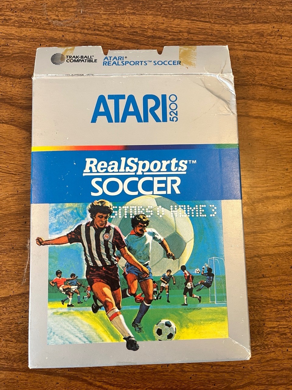Atari 5200 RealSports Soccer game box (no cart)