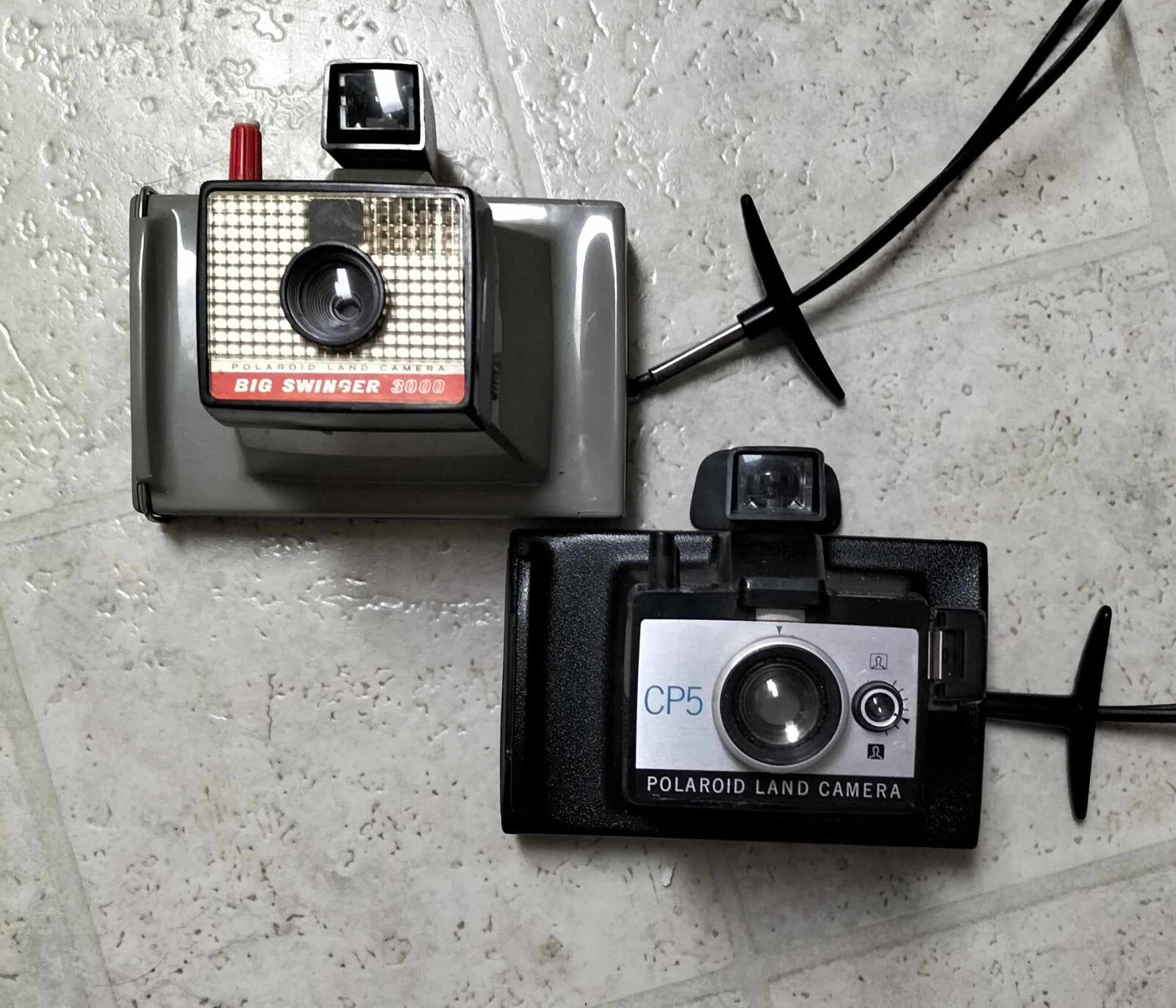 Polaroid Land Camera CP5 Type 100 and VINTAGE POLAROID LAND CAMERA BIG SWINGER