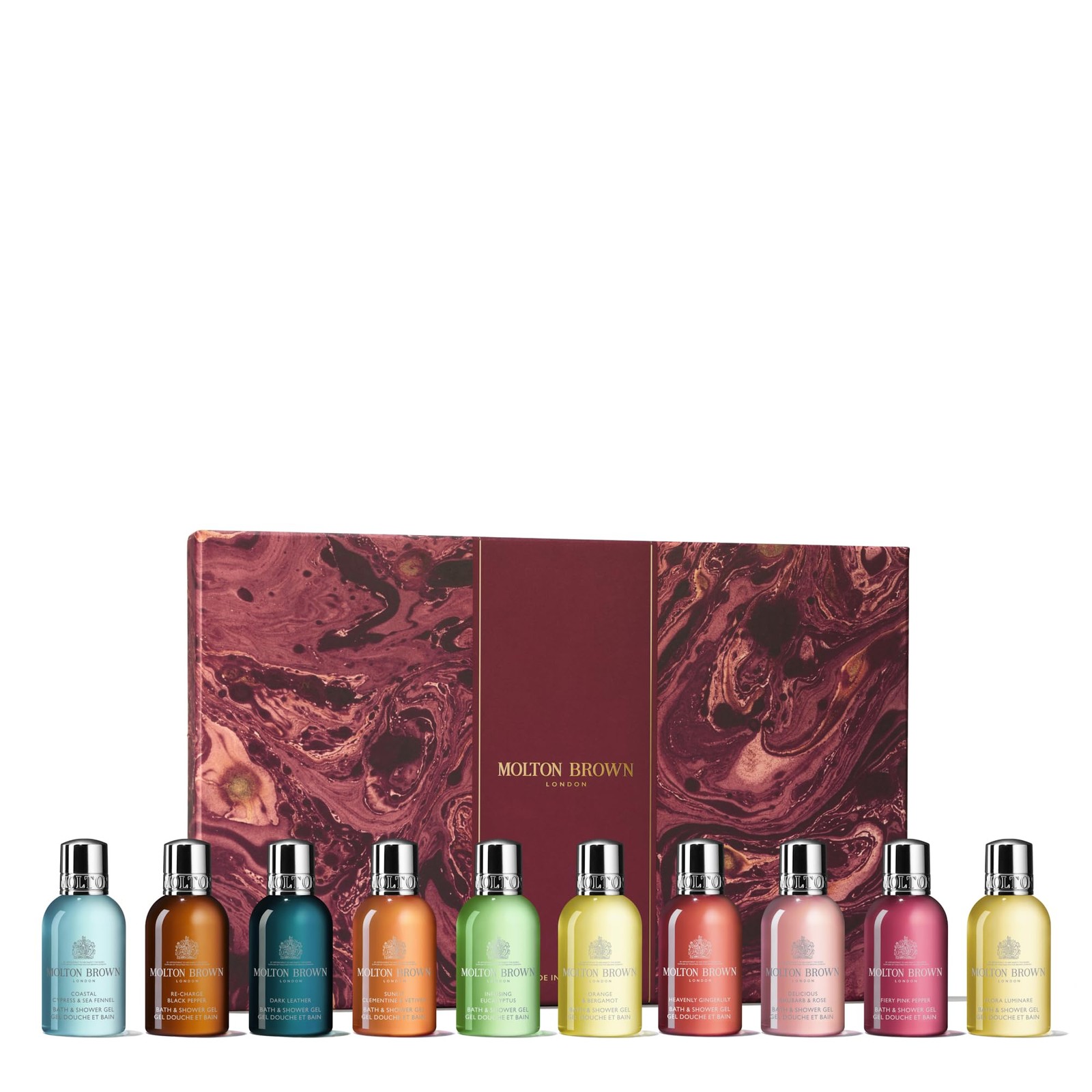 Molton Brown Stocking Filler Gift Set - 10 Body Washes - Luxury Bath & Shower