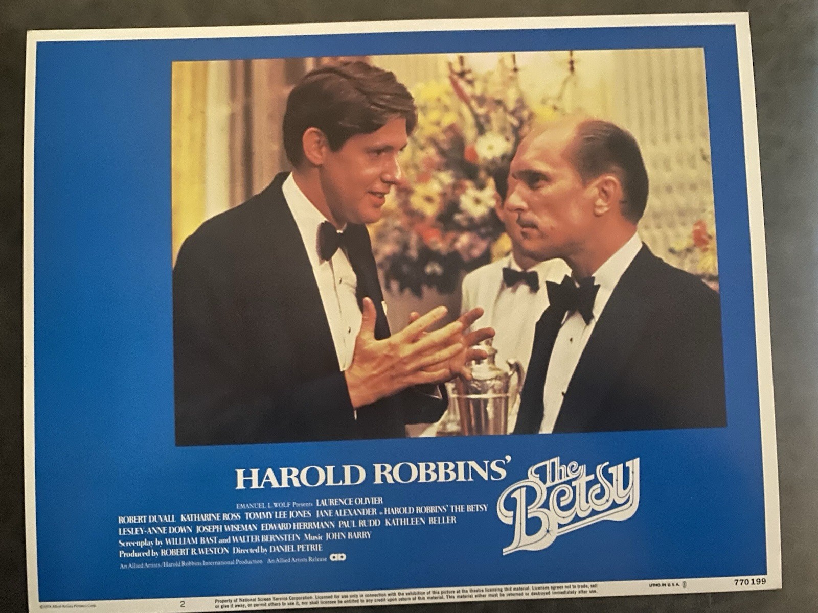 THE BETSY 1978 Original Vintage Lobby Card with Katharine Ross & Robert Duvall