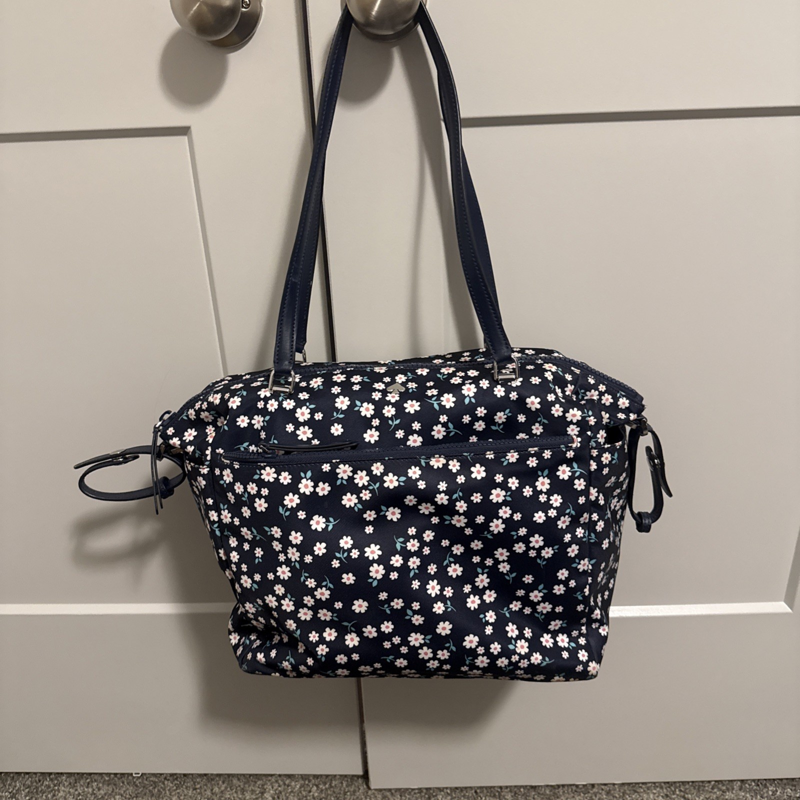 Kate Spade Jae Fleurette Toss Baby Diaper Bag Nylon Tote READ