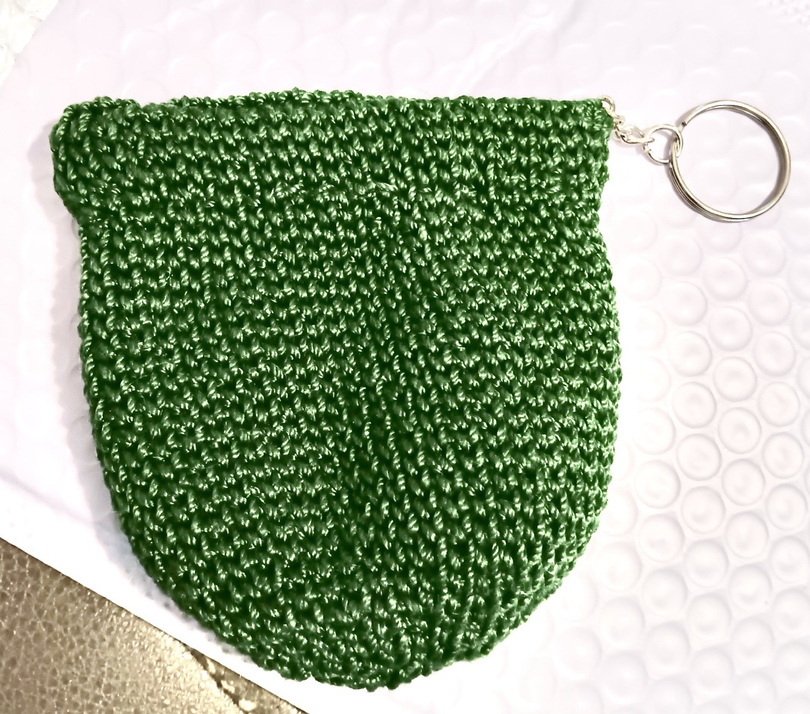 Hand Crocheted Dog Treat Key Chain Handmade