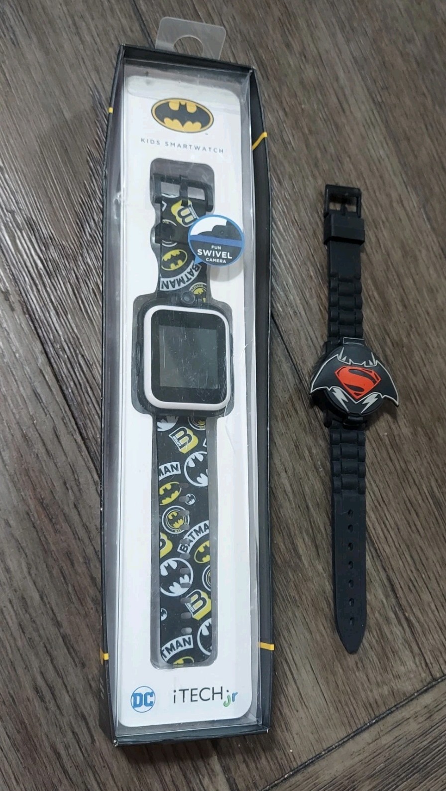 2 Kids Watches - Batman LCD Flashing LED Watches.  Untested