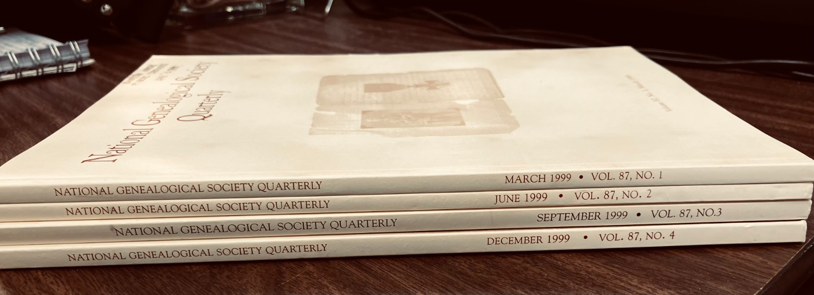 National Genealogical Society Quarterly 1999 Vol. 87 #1-4 Genealogy Books